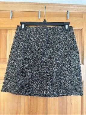 H&M Textured Tweed Mini Skirt